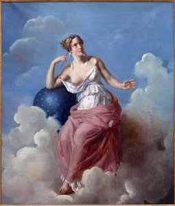 Csillagászat. Francois Vincent Latil (1796-1890) festménye, Olaj, vászon alkotó: Francois Vincent Mathieu Latil