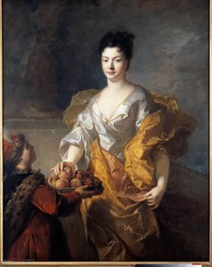 Az Erő hercegnőjének portréja. Francois De Troy festménye (1645-1730)