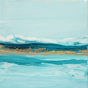 Aqua Gold Hullámok alkotó: Françoise Wattré