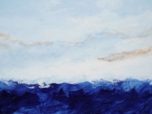 Aranyszínű kék horizont alkotó: Françoise Wattré