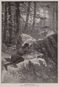 Jávorszarvasvadászat Kanadában (metszet)