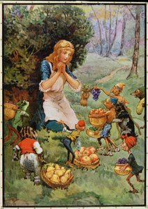 „Goblin Market” – DG. Rossetti (1828-82) illusztrációja M.D.Belgrave és H.Hart „Gyermektörténetei a költőktől” című művében