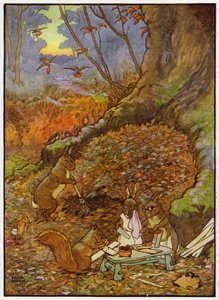 Illusztráció: Babes in the Wood (színes litó) alkotó: Frank Adams