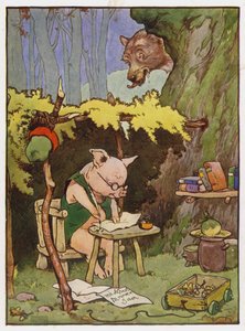 Illusztráció a három kismalachoz alkotó: Frank Adams