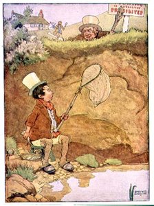 Little Tommy Tittlegouse a "My Nursery Story Book"-ból, pub. szerző: Blackie & Son (könyvillusztráció) alkotó: Frank Adams