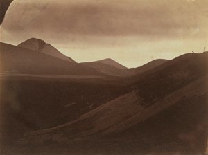 Sötét táj dombokkal, c. 1857. alkotó: Frank Chauvassaignes