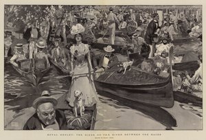 Royal Henley, a versenyek közötti jelenet a folyón