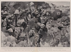 A colensói csata, Hildyard tábornok dandárjának előrenyomulása Fort Wylie ellen