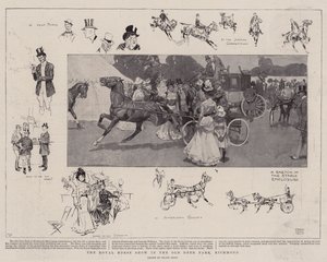 A Royal Horse Show az Old Deer Parkban, Richmondban alkotó: Frank Craig