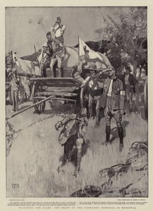 A harcot nézi a roodevali Yeomanry Kórház személyzete