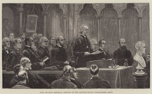 Stanley dékáni emlékülés a Káptalanházban, Westminster Abbeyben