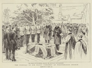 Sir Henry Ponsonby temetése a Whippingham templomban