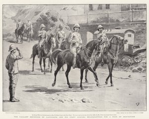 Ladysmith gáláns védője és munkatársai ellenőrző körútra távoznak a főhadiszállásról