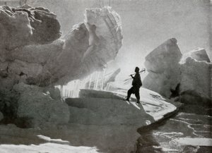Nyomásos jégtömbök a Discovery Bluff közelében, c1911, 1913 alkotó: Frank Debenham