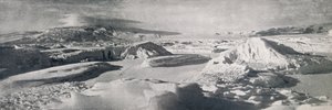 Az alsó Koettlitz-gleccser, A olvadó vizek hatását mutatja be, c1911, 1913