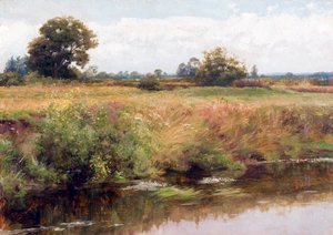 Surrey-i táj (festmény) alkotó: Frank Dicksee
