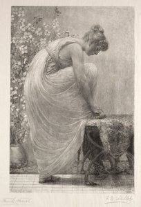 A szandál befűzése, 1886. alkotó: Frank French