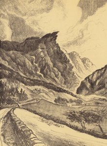 A Cliviger-szurdok (litográfia)
