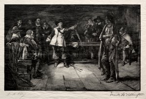 Miles Standishs Challenge, 1887. alkotó: Frank H. Wellington