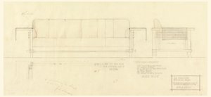 Nappali Davenport, Henry J. Allen Residence, Wichita, Kansas alkotó: Frank Lloyd Wright