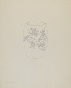 Amerikai bohém üveg bögre alkotó: Frank M. Keane