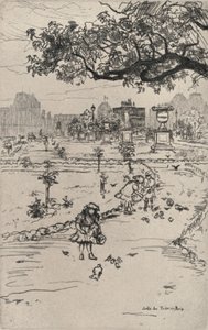 A Tuileries-kertek, 1915 alkotó: Frank Milton Armington