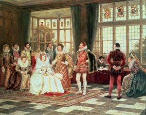 I. Erzsébet királynő (1533-1603) az udvarban