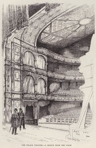A Palace Theatre belseje, London (litho) alkotó: Frank Murray
