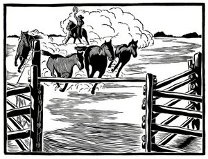 Cowboy alkotó: Frank Redlinger