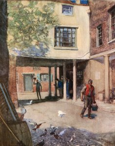 The Bull Inn, Rochester (színes litográfia) alkotó: Frank Reynolds