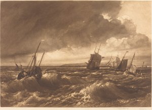 Sheppey-sziget Temze szája a távolban, 1891. alkotó: Frank Short