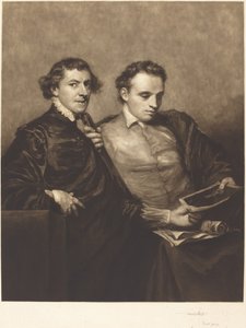 Két úriember portréja alkotó: Frank Short, after Sir Joshua Reynolds