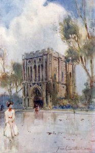 Abbey Gateway, Bury St Edmunds (színes litográfia)