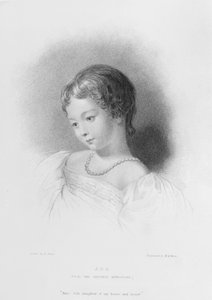 Augusta Ada Byron (1815-52) portréja, W. H. Mote metszete (fl. 1842-64)