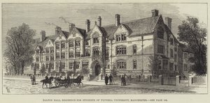 Dalton Hall, a Victoria Egyetem hallgatóinak rezidenciája, Manchester alkotó: Frank Watkins