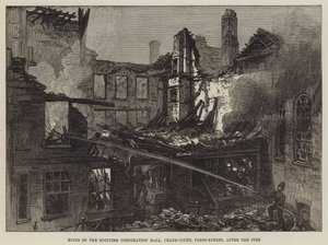 A Scottish Corporation Hall romjai, Crane-Court, Fleet-Street, a tűz után