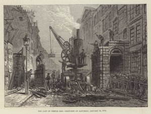 The Last of Temple Bar, 1878. január 12-én, szombaton felvázolva alkotó: Frank Watkins