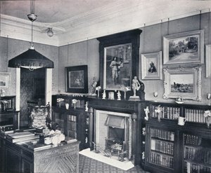 Harvey kapitány könyvtára, Hampstead, 1903 alkotó: Frank William Brookman