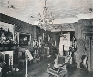 The Music-Room, Captain Harveys House, Hampstead, 1903 alkotó: Frank William Brookman