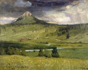 South Castle Creek, a hegyek temploma, Black Hills, Dél-Dakota alkotó: Franklin De Haven