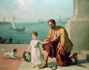 A francia és olasz foglyok kiszabadítását ábrázoló allegória, 1806 alkotó: François André Vincent