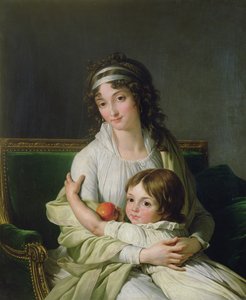 A portré feltehetően Madame Jeanne-Justine Boyer-Fonfrede és fia, Henri