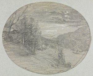 Tájkép alkotó: François Auguste Ravier