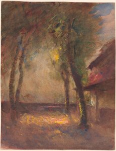A Morestel-i Ravier-ház terasza alkotó: François Auguste Ravier
