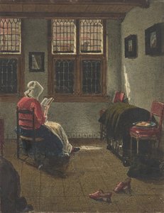 Olvasó nő, Pieter Janssens Elinga nyomán, 1846-47.