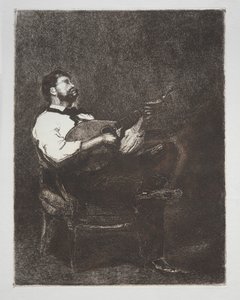 Gitáros, 1861. alkotó: François Bonvin
