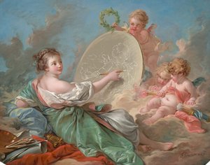 A festészet allegóriája alkotó: François Boucher