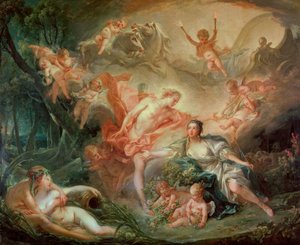 Apollo felfedi magát Ízisznek alkotó: François Boucher