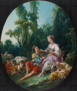 Gondolnak-e a Grape Pensent-ils au mazsolára, 1747. alkotó: François Boucher