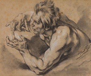 Boucher - Egy Triton tanulmánya, 1748-53 alkotó: François Boucher